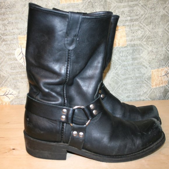 Sierra Shoes Sierra Black Leather Motorcycle Boots Size 3 D Poshmark